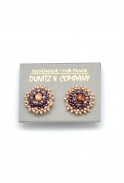 Crystal Beaded Stud Earrings